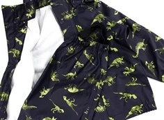 Name It dark sapphire glitter dino regntøj bukser og jakke